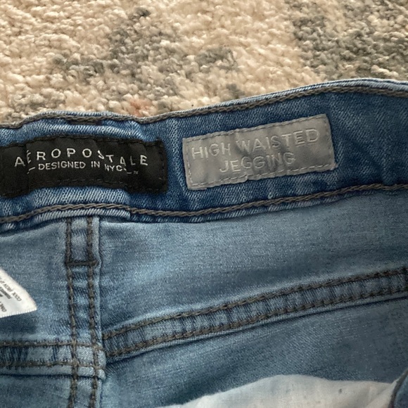 Aeropostale Women's Dark and Light Blue Jeans/jeggings size 10 - Picture 5 of 6